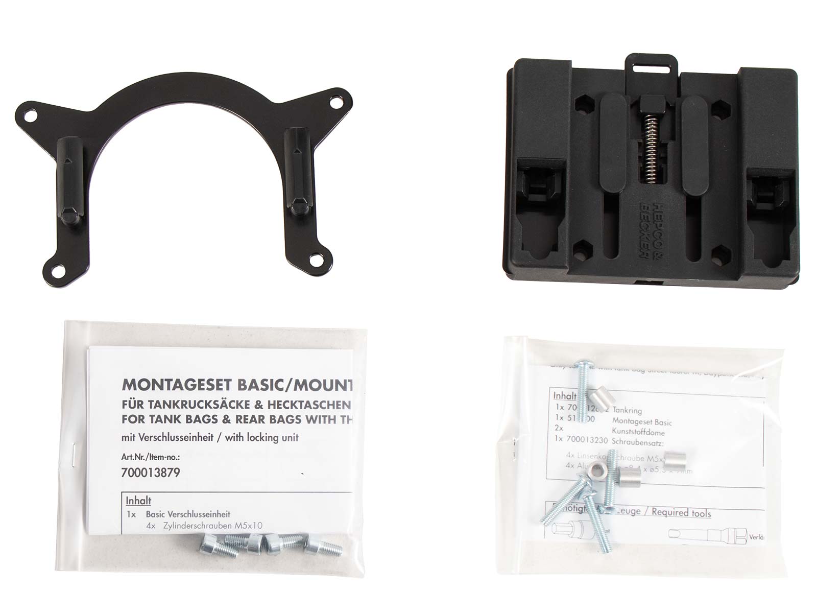 Anneau de réservoir Basic avec unité de fermeture de la sacoche de réservoir pour Aprilia RST 1000 Futura (01-03)