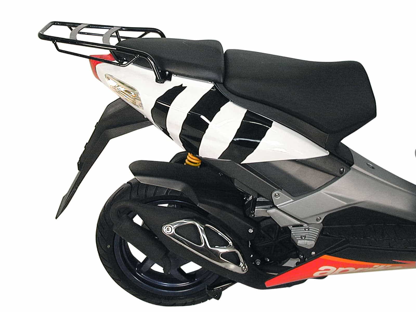 Buisvormig bagagerek zwart voor Aprilia SR 50 WWW (97-04) Hepco & Becker