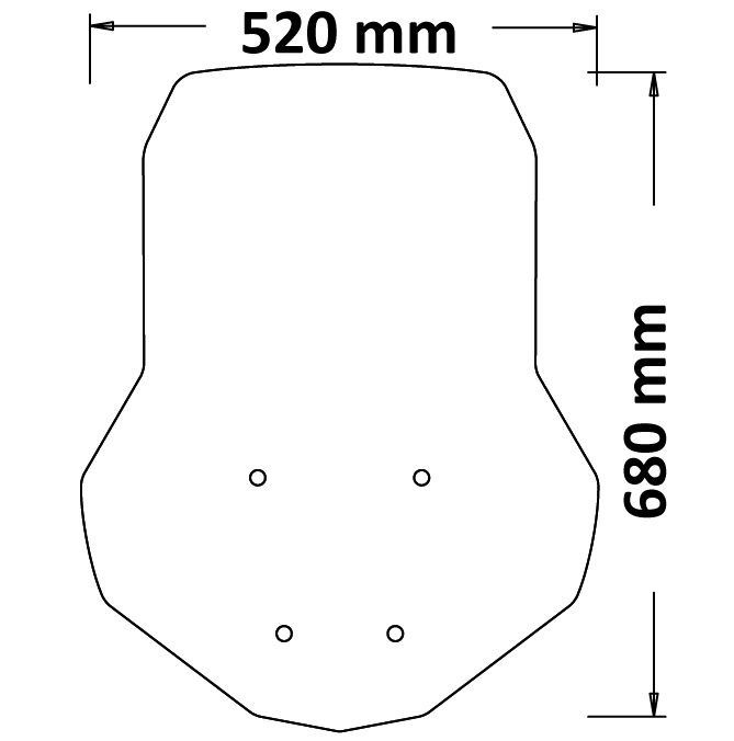 Pare-brise Classic clair pour Aprilia SR GT 125 / 200