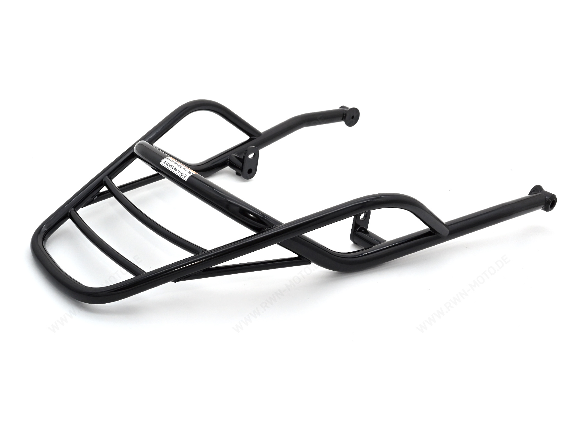 Bagagedrager, achteraan, zwart, stijf voor Moto Guzzi V7 850 2021-
