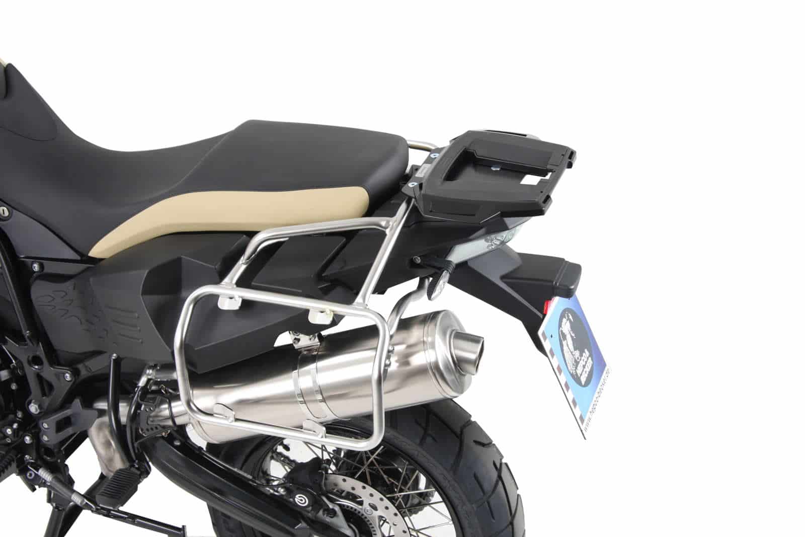 Aluminium topkoffer zwart voor BMW F 800 GS Adventure Hepco & Becker