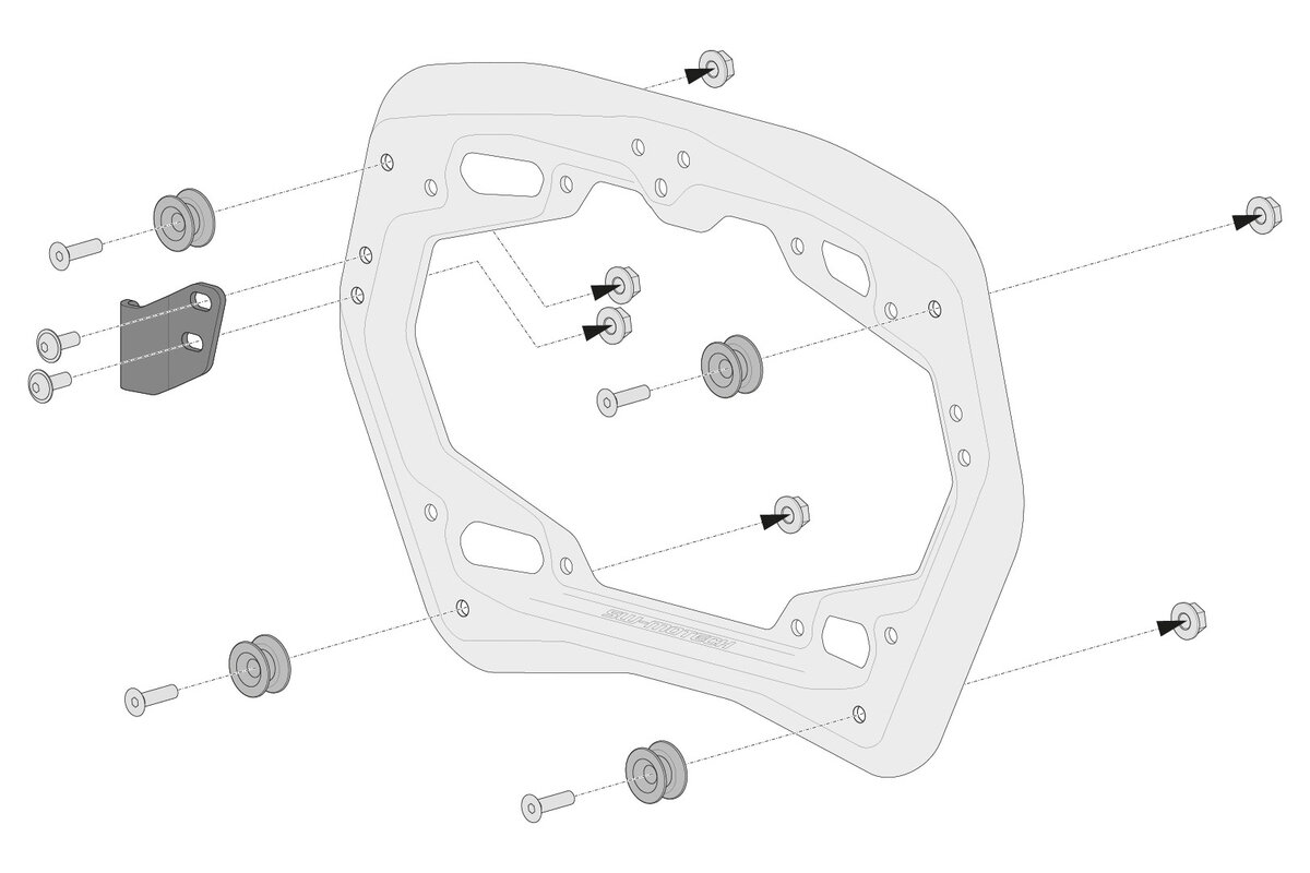 SW-Motech TRAX ADV Alukoffer-System 2x37L schwarz für Honda XL 750 Transalp (23-)