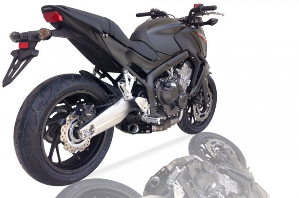 IXIL SX1 Edelstahl-Komplettanlage mit Kat für Honda CB 650 F /CBR 650 F (Bj.14-20), E-geprüft, Euro