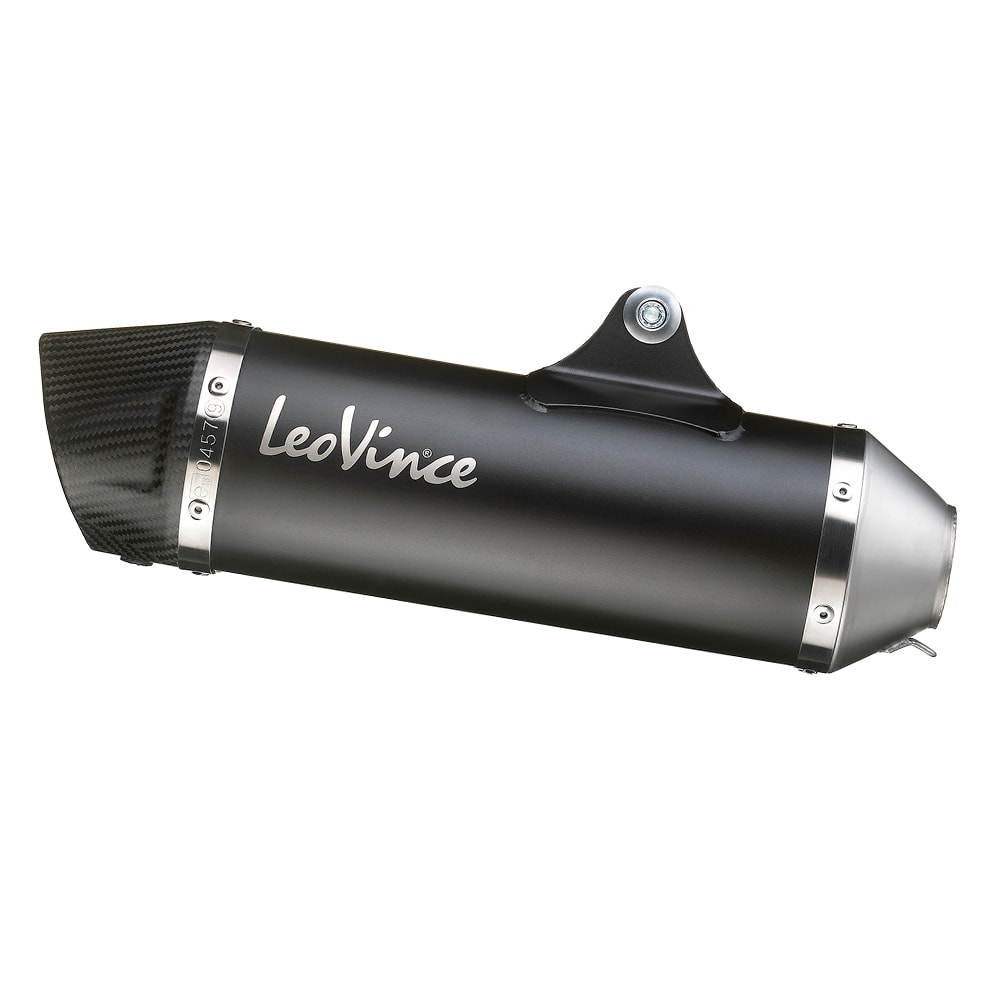 LeoVince Système d?èchappement SBK Nero Evo 2, acier inoxydable, Slip On pour Yamaha X-MAX 400 (année 13-16)