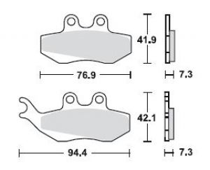 TRW Bremsbelagsatz, Sintermetall, mit ABE, MCB664SRM
