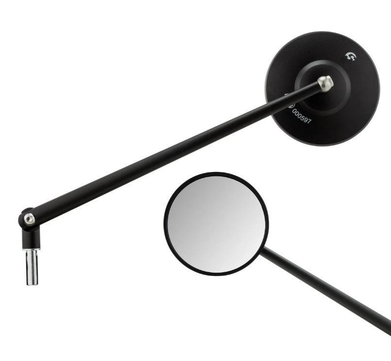 Rétroviseur standard gauche ou droit pour Vespa PX 125-200ccm, noir mat