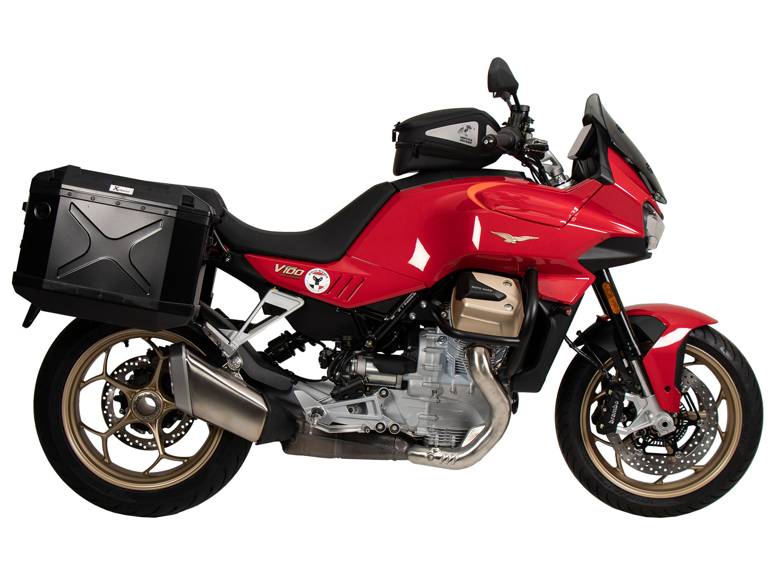 Support de valises latérales pour Moto Guzzi V 100 Mandello Hepco & Becker