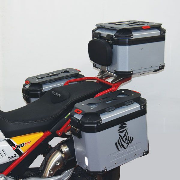 Pair of luggage racks for original side cases for Moto Guzzi V85 TT