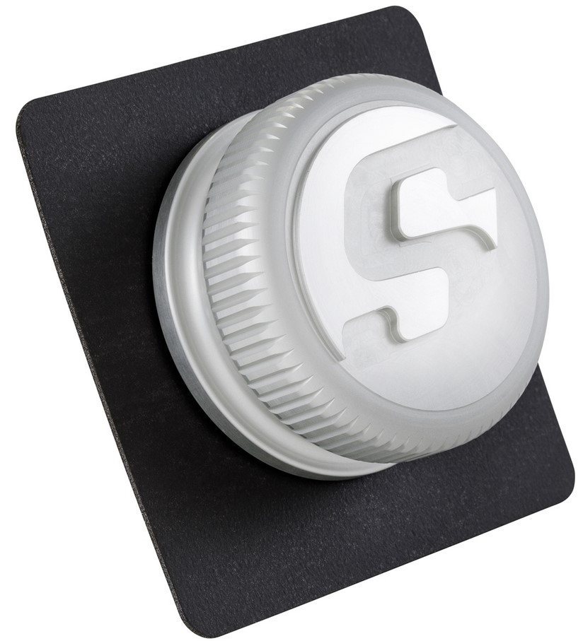 Gas cap for Vespa, silver matt