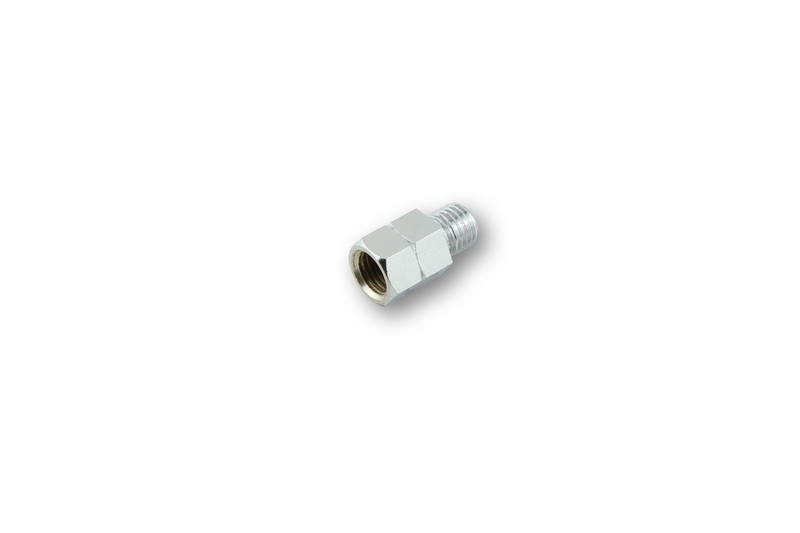 HIGHSIDER smart Spiegeladapter Chrom Loch M10 Rechts auf Bolzen M10 Links