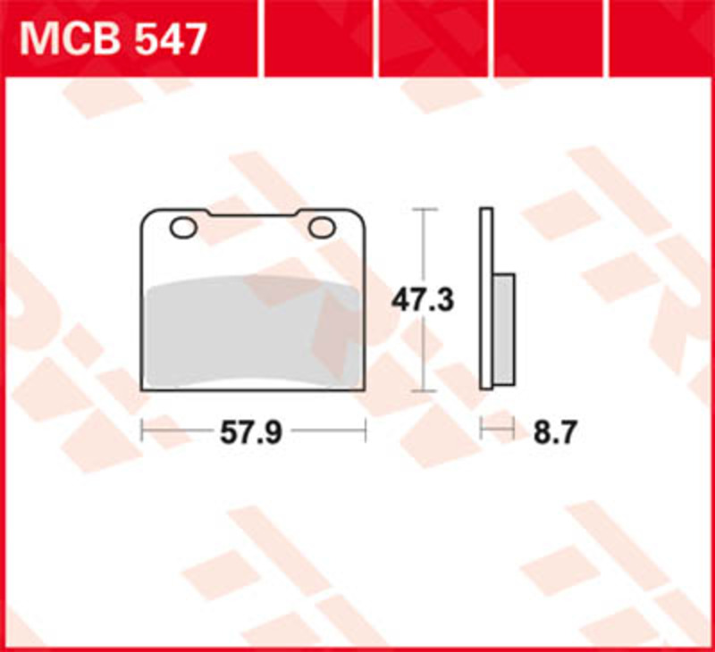 TRW Lucas brake pad MCB630