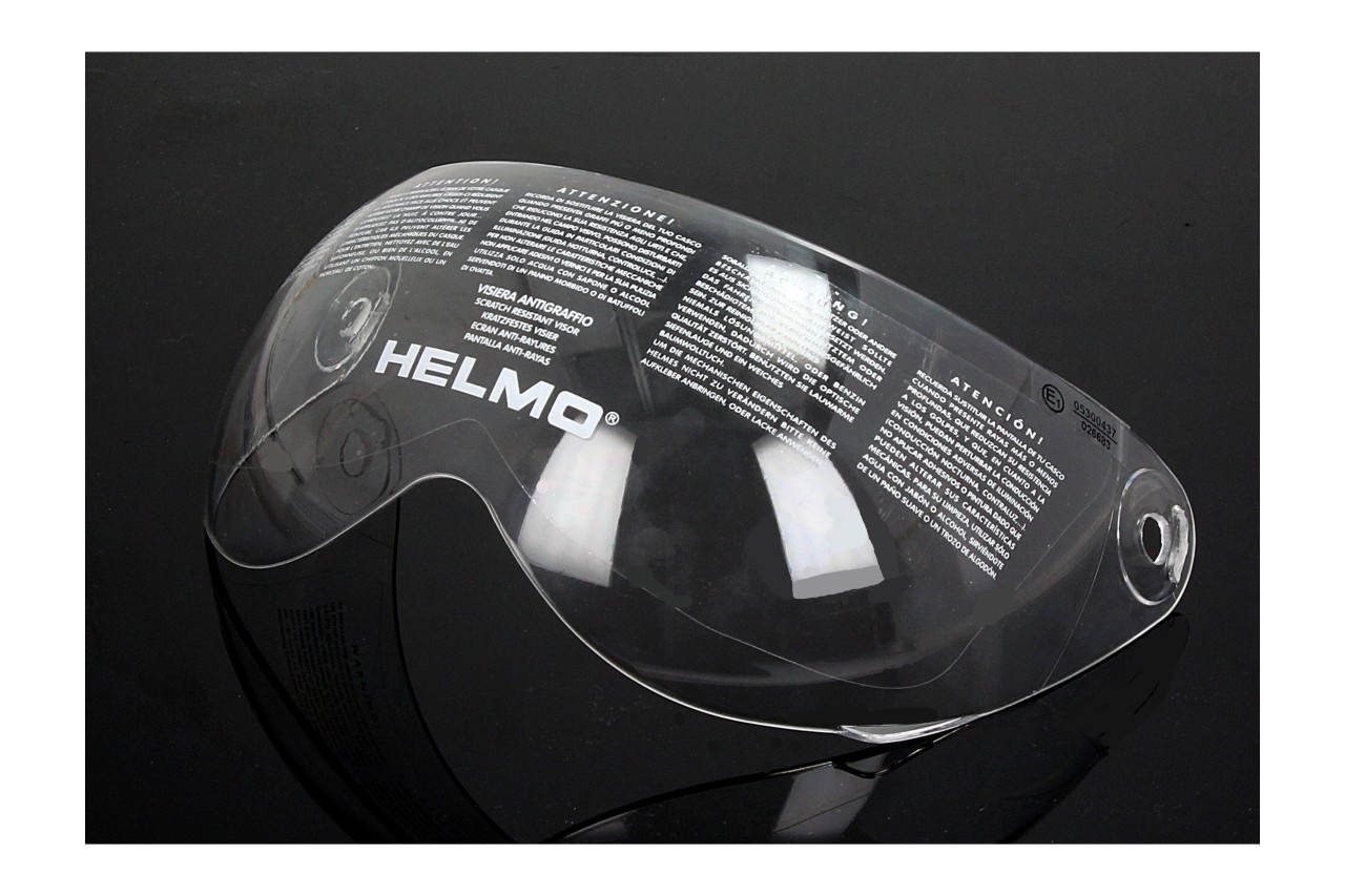 Helmo Milano Visier, PelleDura, klar, Brillenvisier für Pelledura und Vapensiero (ECE 22.06)
