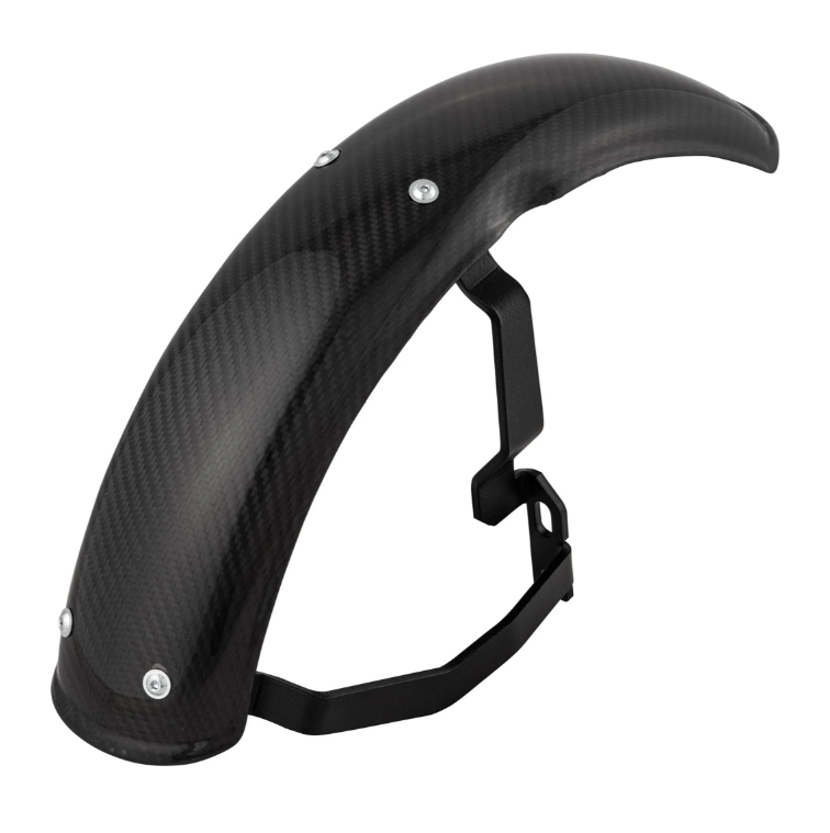 Aile 2.0 Garelli EVO II pour Vespa PX 80-200ccm, carbone clair, support noir