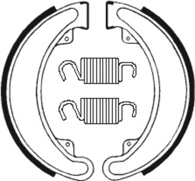 Mâchoires de frein organiques Tecnium Street/ATV - BA024