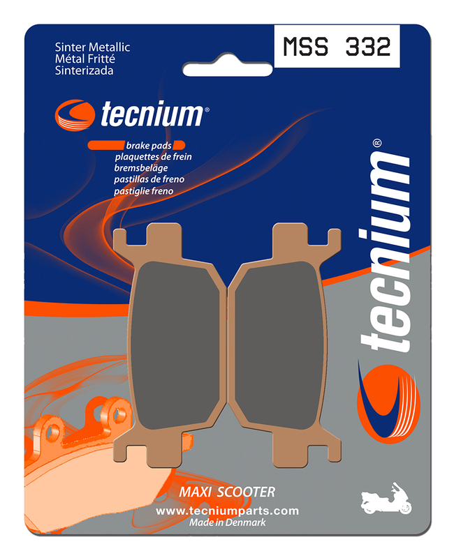 Plaquettes de frein Tecnium Maxi Scooter en métal fritté - MSS332
